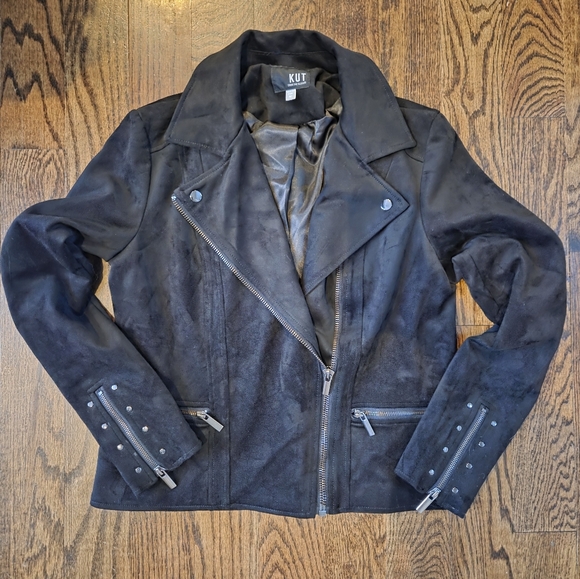 Kut from the Kloth Jackets & Blazers - Kut from the Kloth Black Faux Suede Jacket
